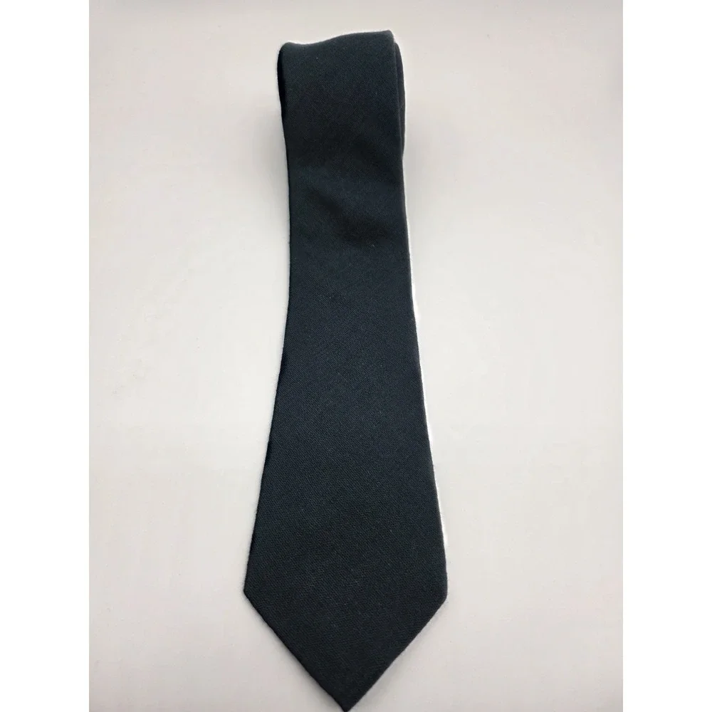 Express Tie Solid Green Poly Blend Men's Necktie 57